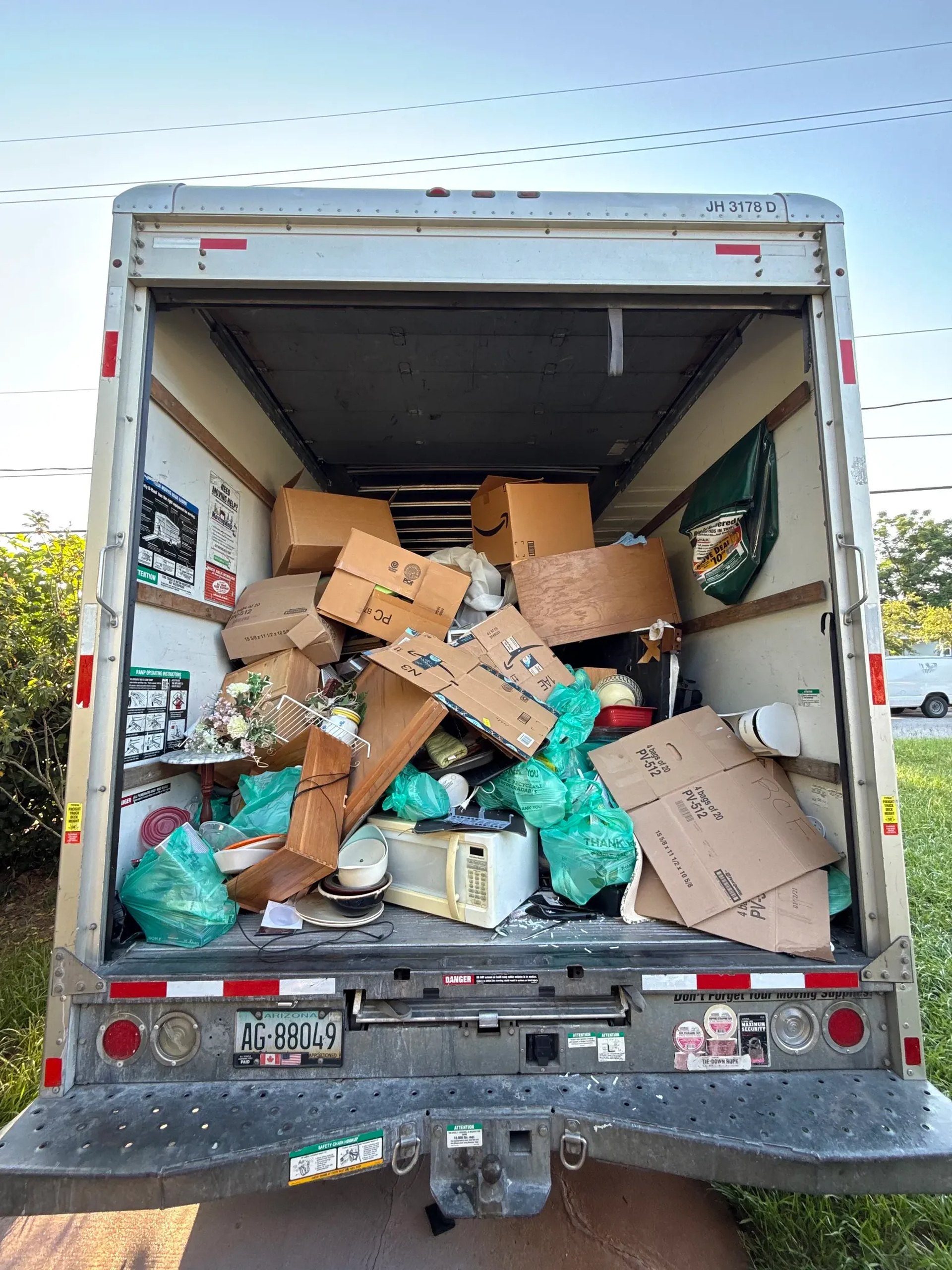 Household junk & boxes — junk-removal job